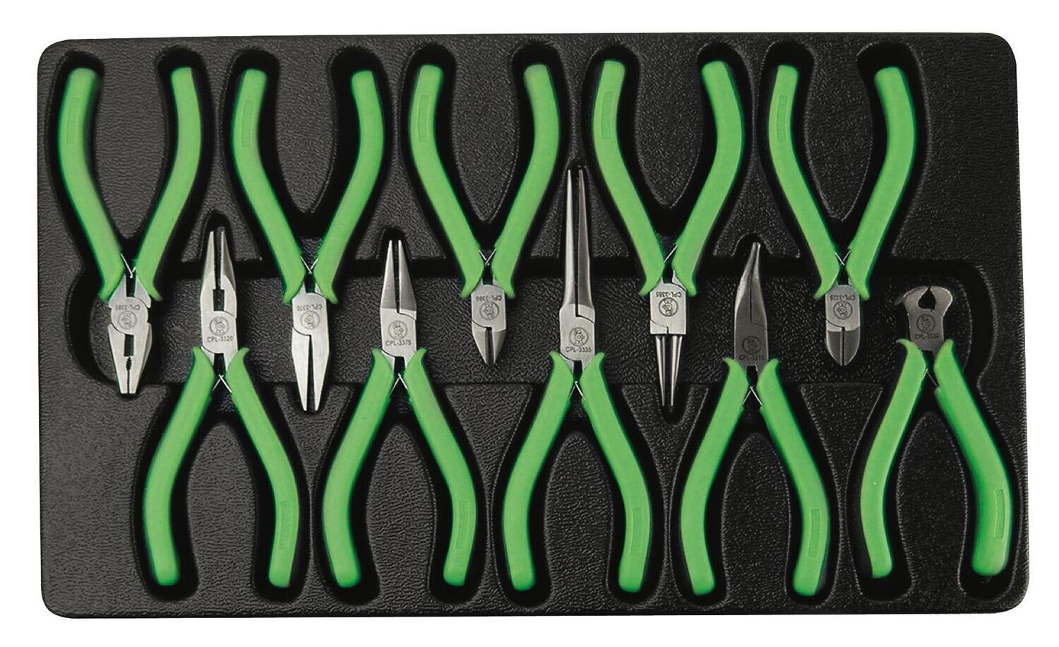 CPL311NG 10 Piece Precision Pliers Set, Neon Green