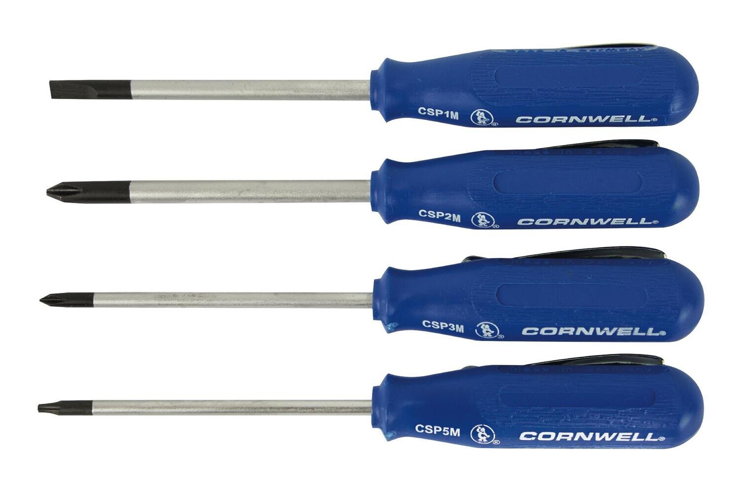 CSP4SR 4 Piece Elite Pocket Screwdriver Set, Blue