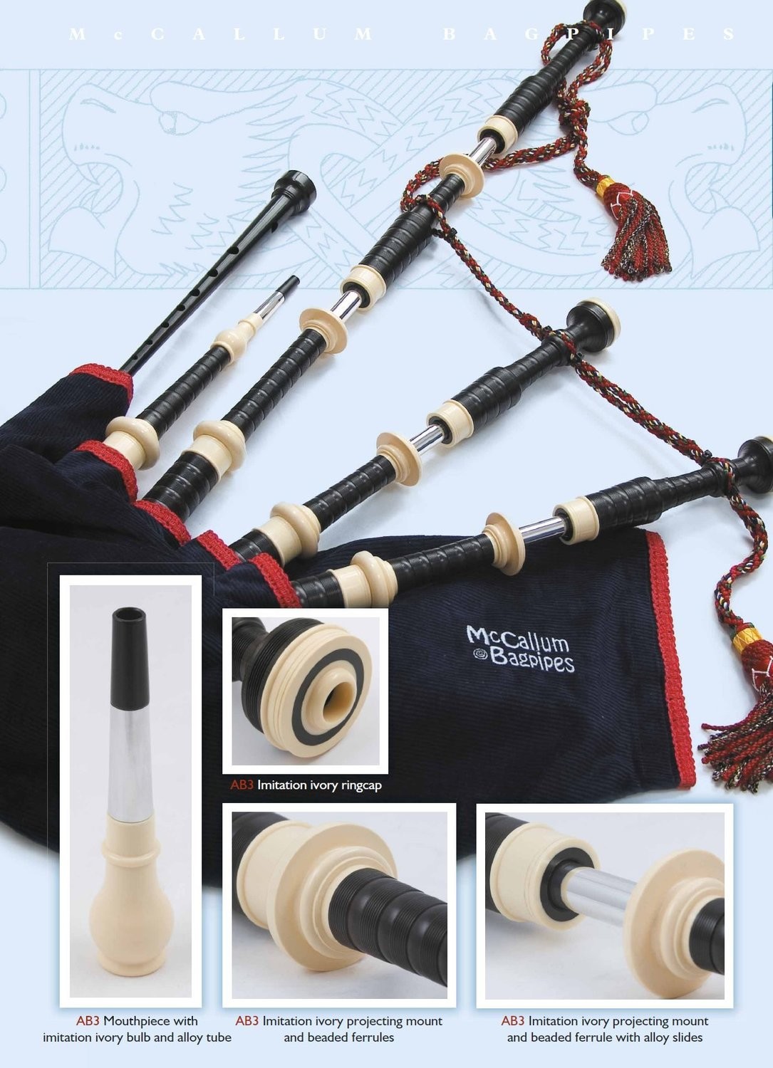 McCallum Bagpipes AB3 Bagpipe Shop MG Reeds