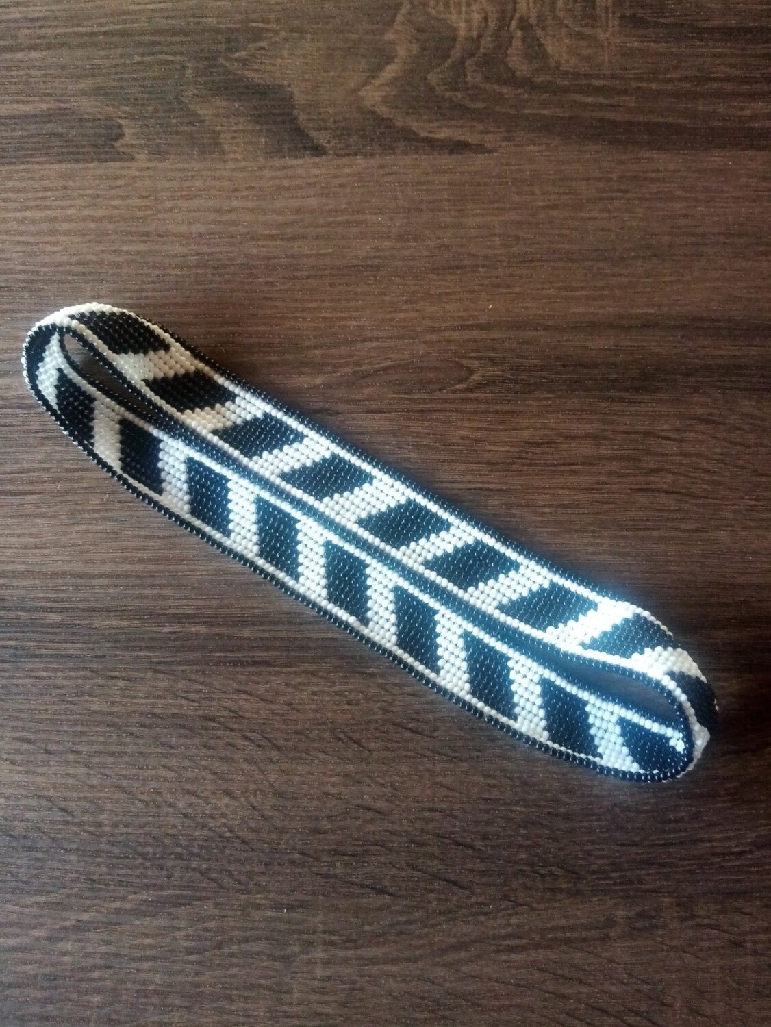 Men's Headband Black and White