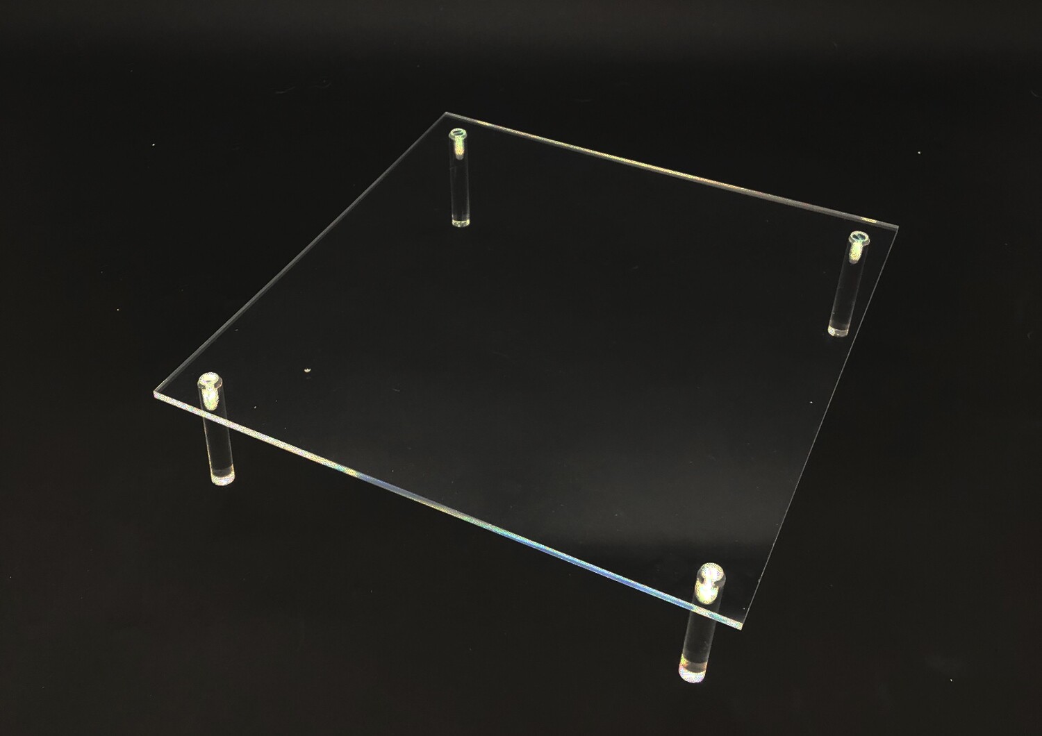 Clear Acrylic Stand 12"w x 12"d x 2"h