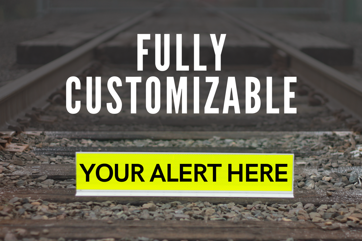 FULLY CUSTOMIZABLE Railroad Track Marker Track Identification