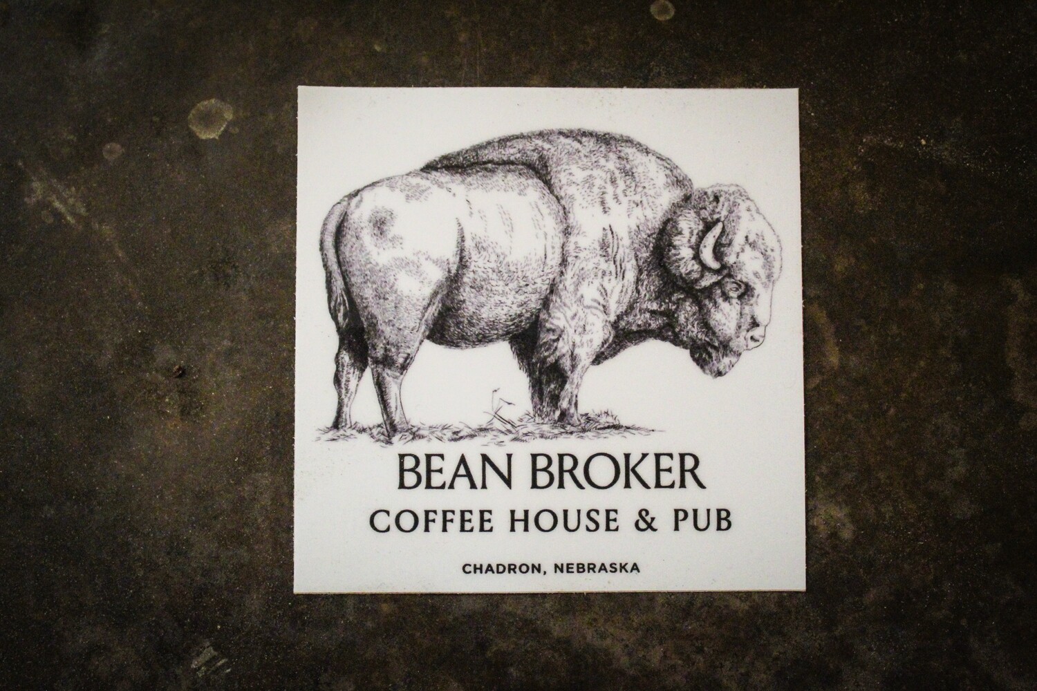 Buffalo Bean Broker Sticker Bean Broker Coffee House and Pub