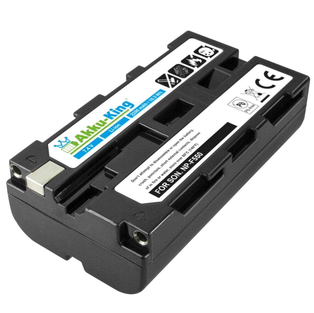 HEDBOX RP-NPF550 Batterie Li-Ion 2200mAh 16.5Wh – Remplacement Compatible Sony NP-F550 / NP-F570 – Info-Lithium