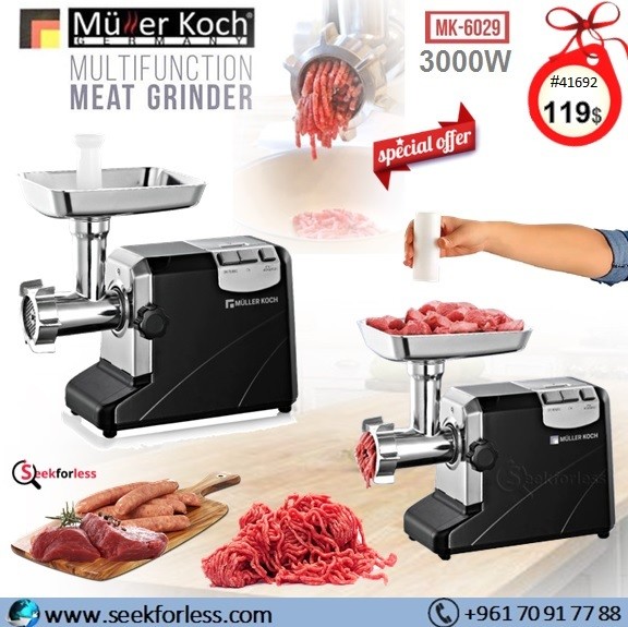 "Muller Koch" Meat Grinder 3000W