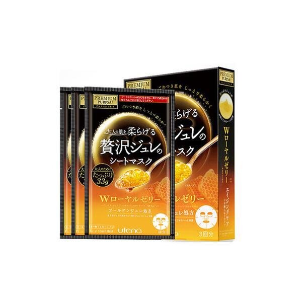 Japan Utena Premium Puresa Golden Jelly Face Mask Royal Jelly 1 Box (3