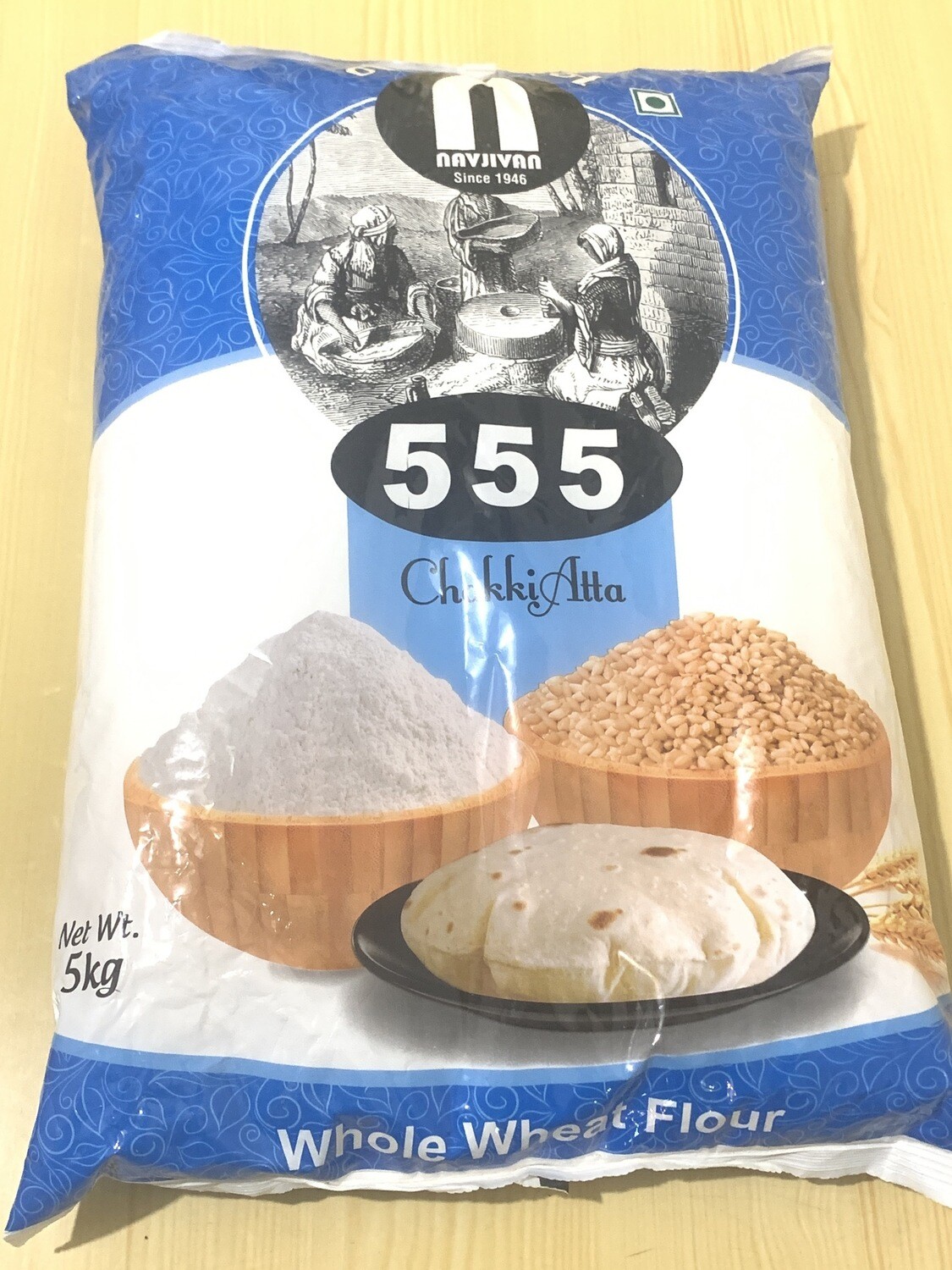 555 Atta / Chakki Atta / Whole Wheat Flour 5kg