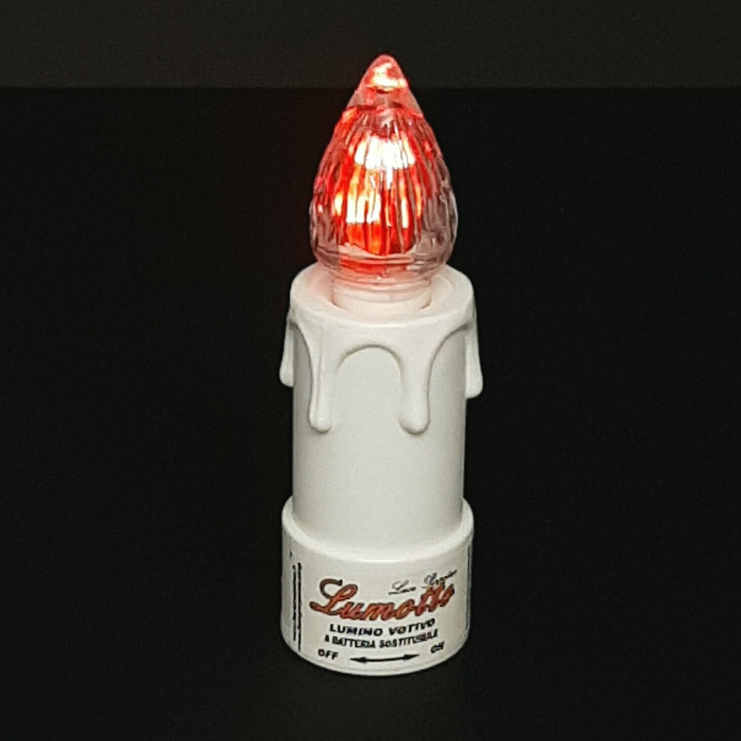 Lumotto LR LUMINO VOTIVO LUCE ROSSA INTERMITTENTE BATTERIA
