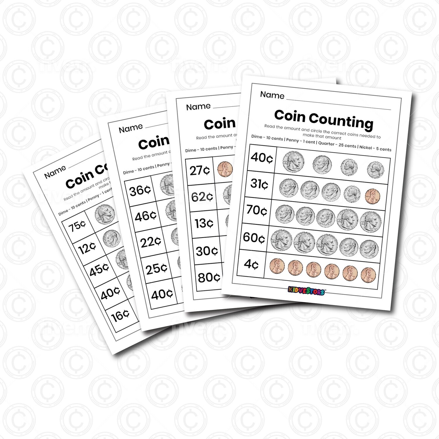 Coin Worksheets for Kids KidVestors