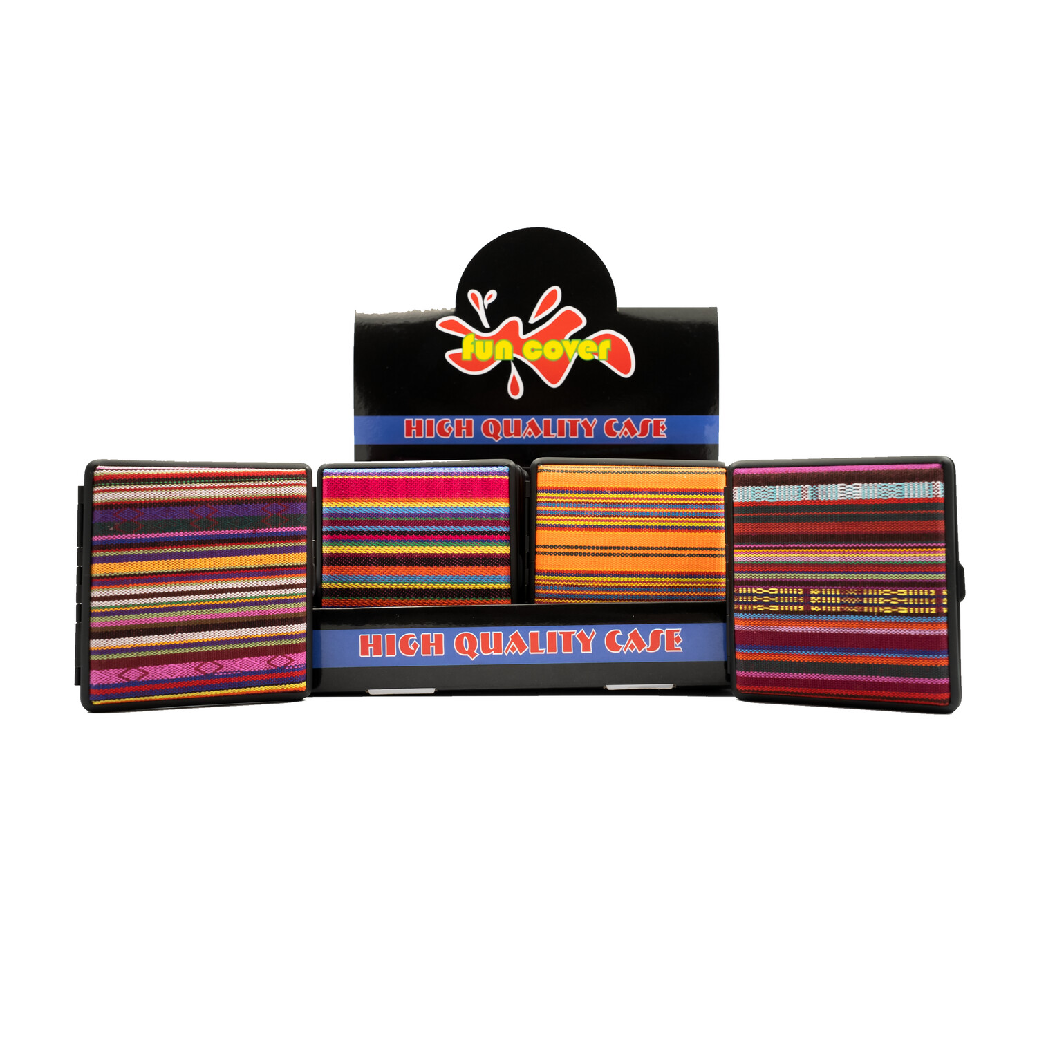 Metal Cigarette Case Stipes (12units) Canadian Smoking Accessories