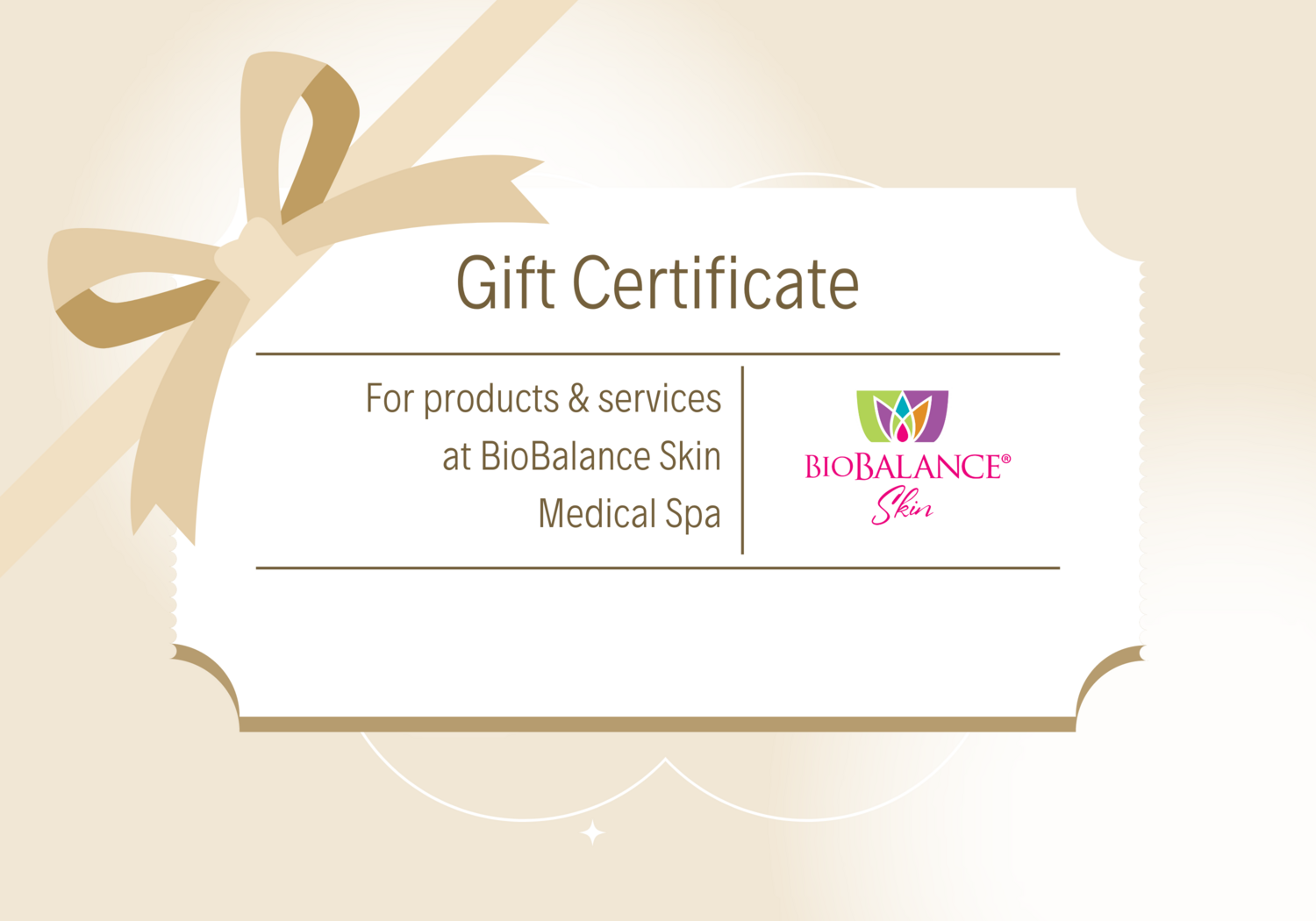 BioBalance Skin Medical Esthetics Gift Certificate - Store - BioBalance ...