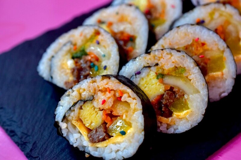 Kimchi Cheese Beef Kimbap Kimchi Cheese Beef Kimbap