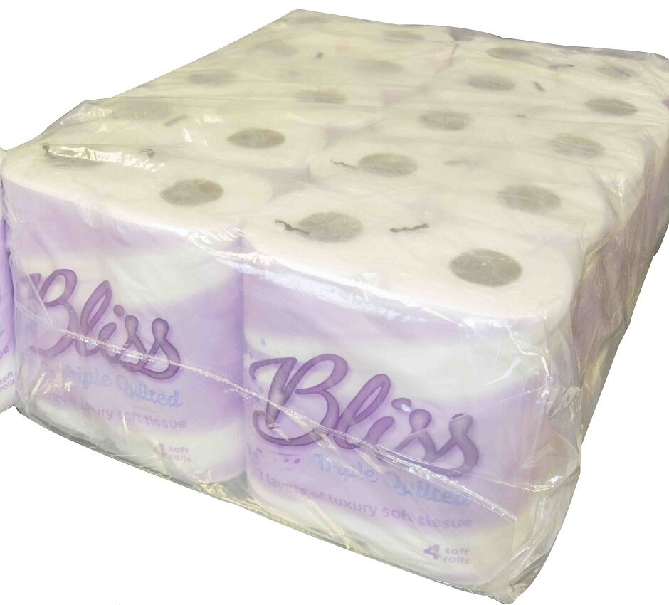 Bliss 3 Ply Double Quilted Toilet Roll