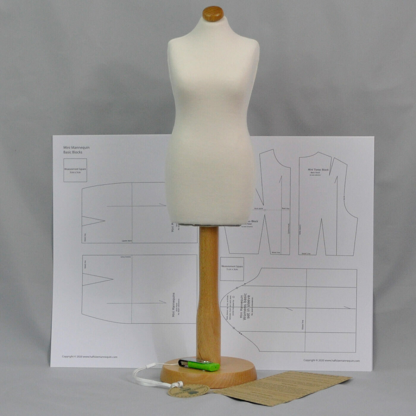 White Mini Mannequin Store Half Size Mannequins