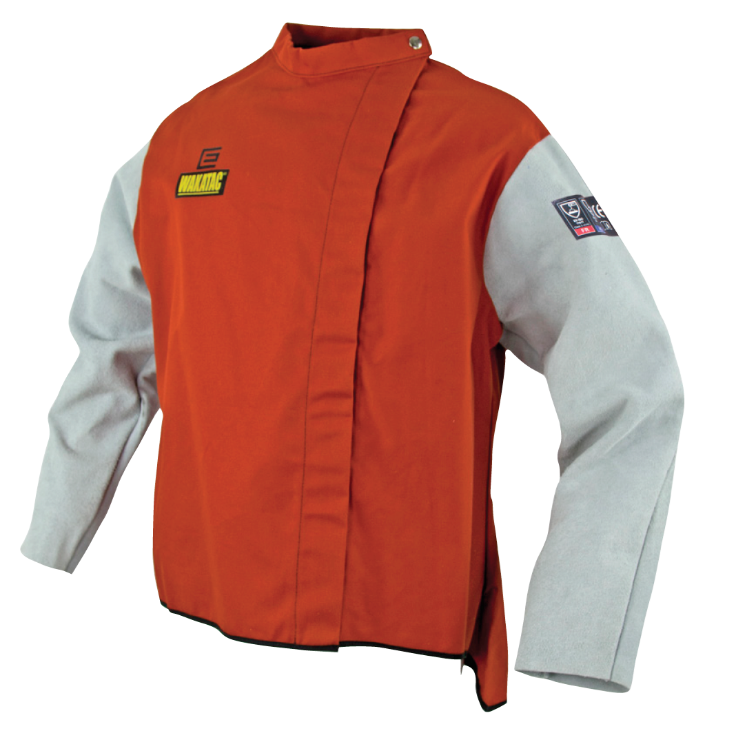 WAKATAC Proban Welding Jacket with Chrome Leather Sleeves