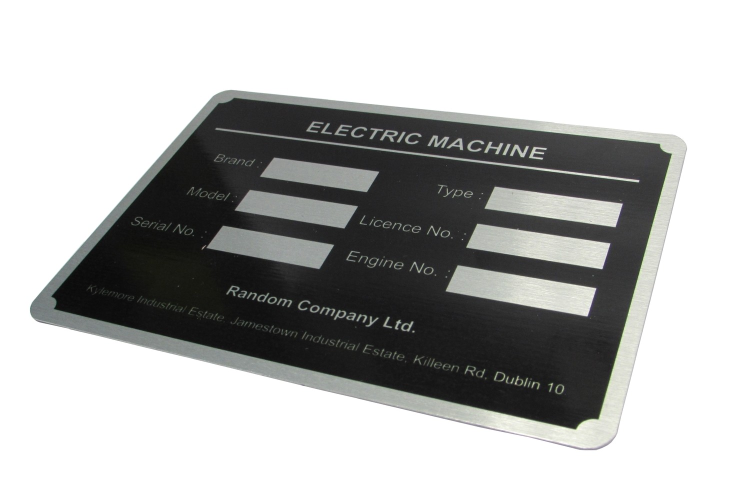 50 of 100 x 150mm Metal Labels