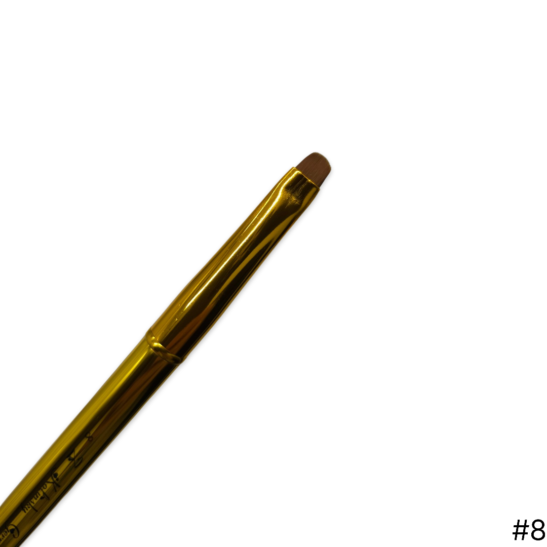 Gold Handle Kolinsky French Brush 8