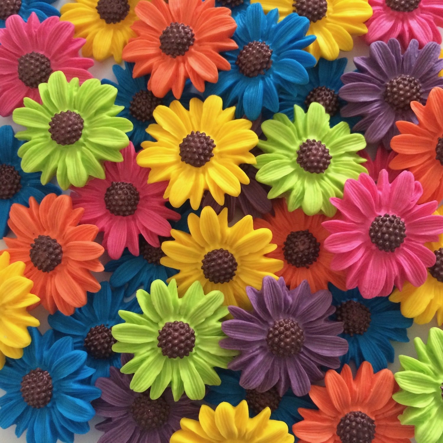 Edible Gerbera Daisies Sugar Flowers Cake Decorations