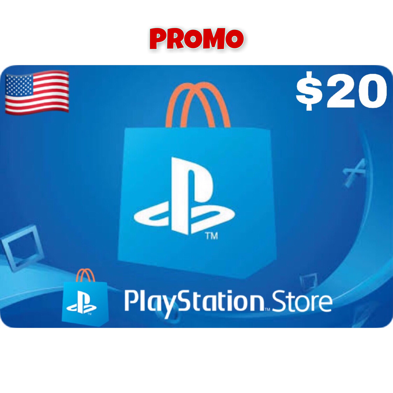 Promo Playstation (PSN Card) USA 20 (Web Order Only)