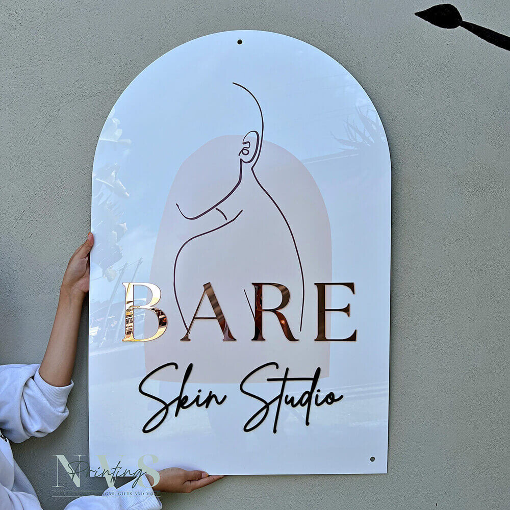 Custom Arch 3D Business Logo Sign, Acrylic Signage – NVS Printing ...