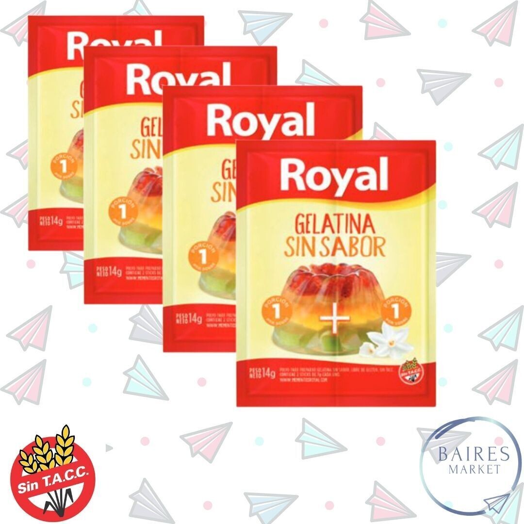 Gelatina Sin Sabor, Royal, Sin Tacc