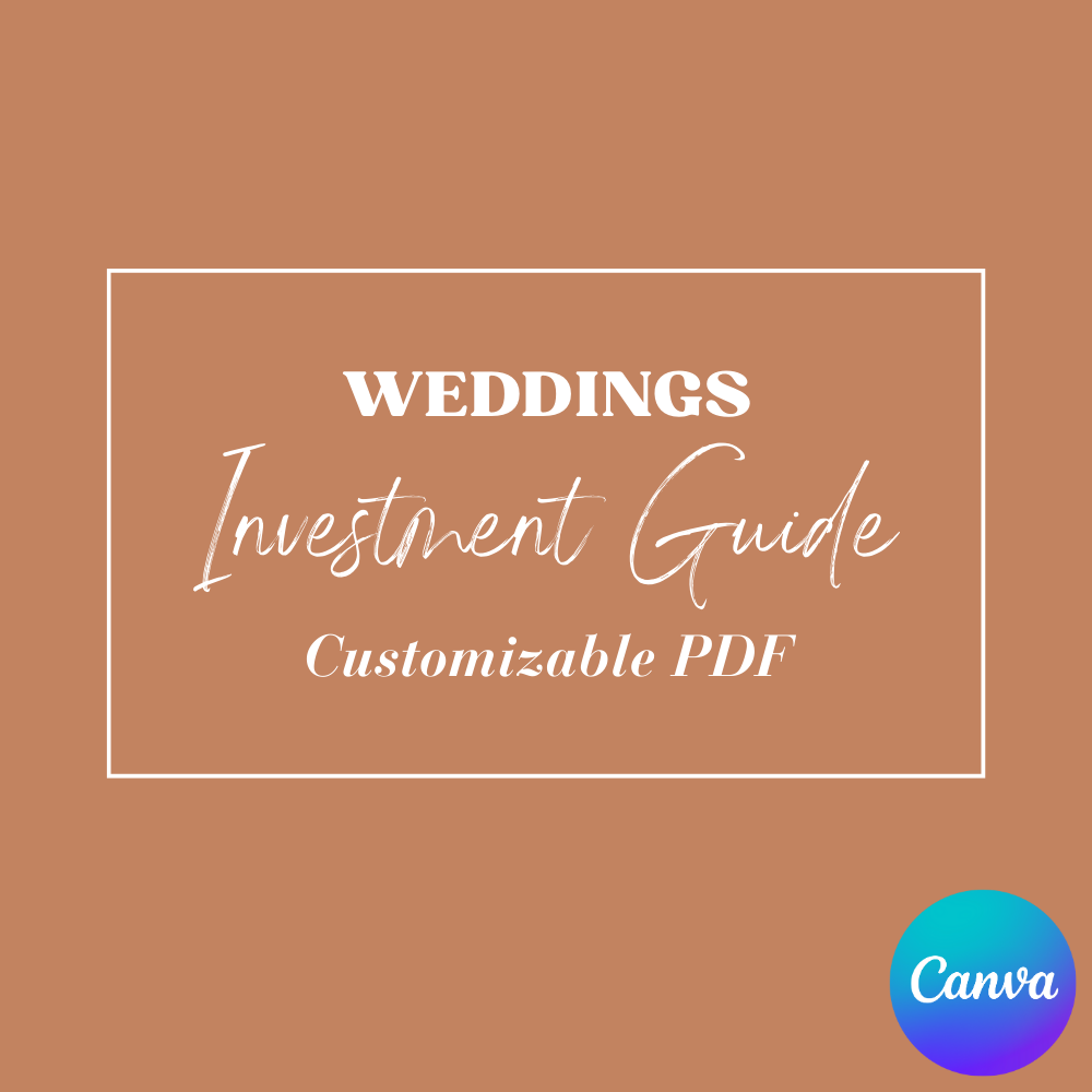 Investment Guide Canva Template Customizable Pricing PDF
