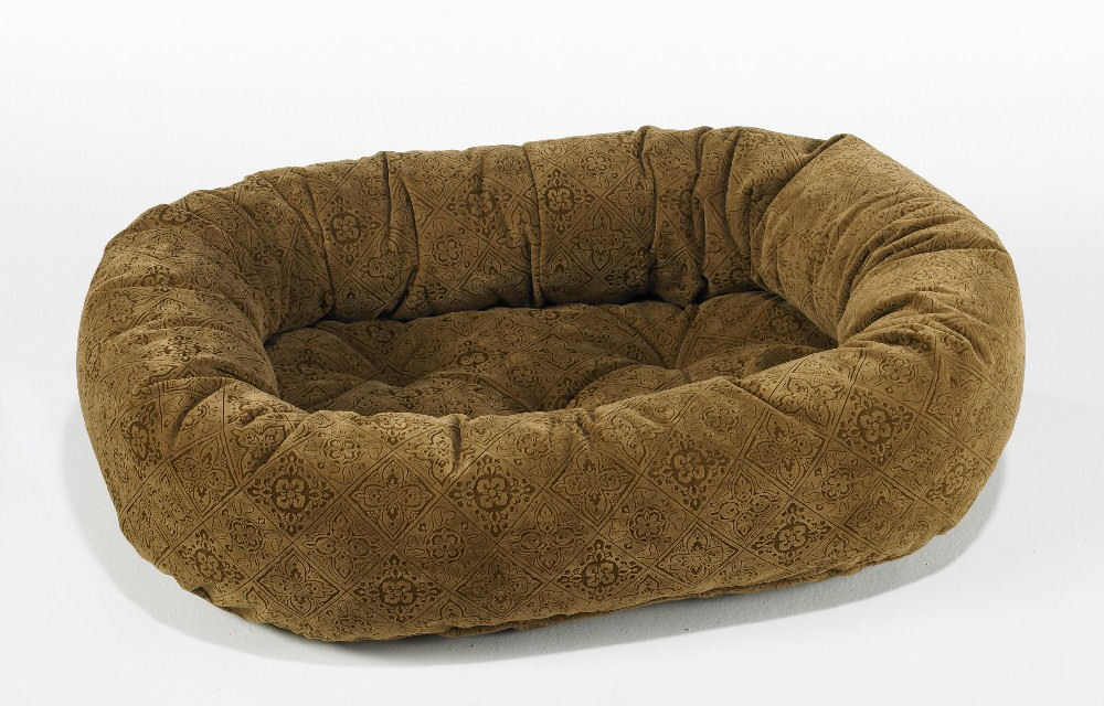 Donut Pet Bed, Pecan Filigree