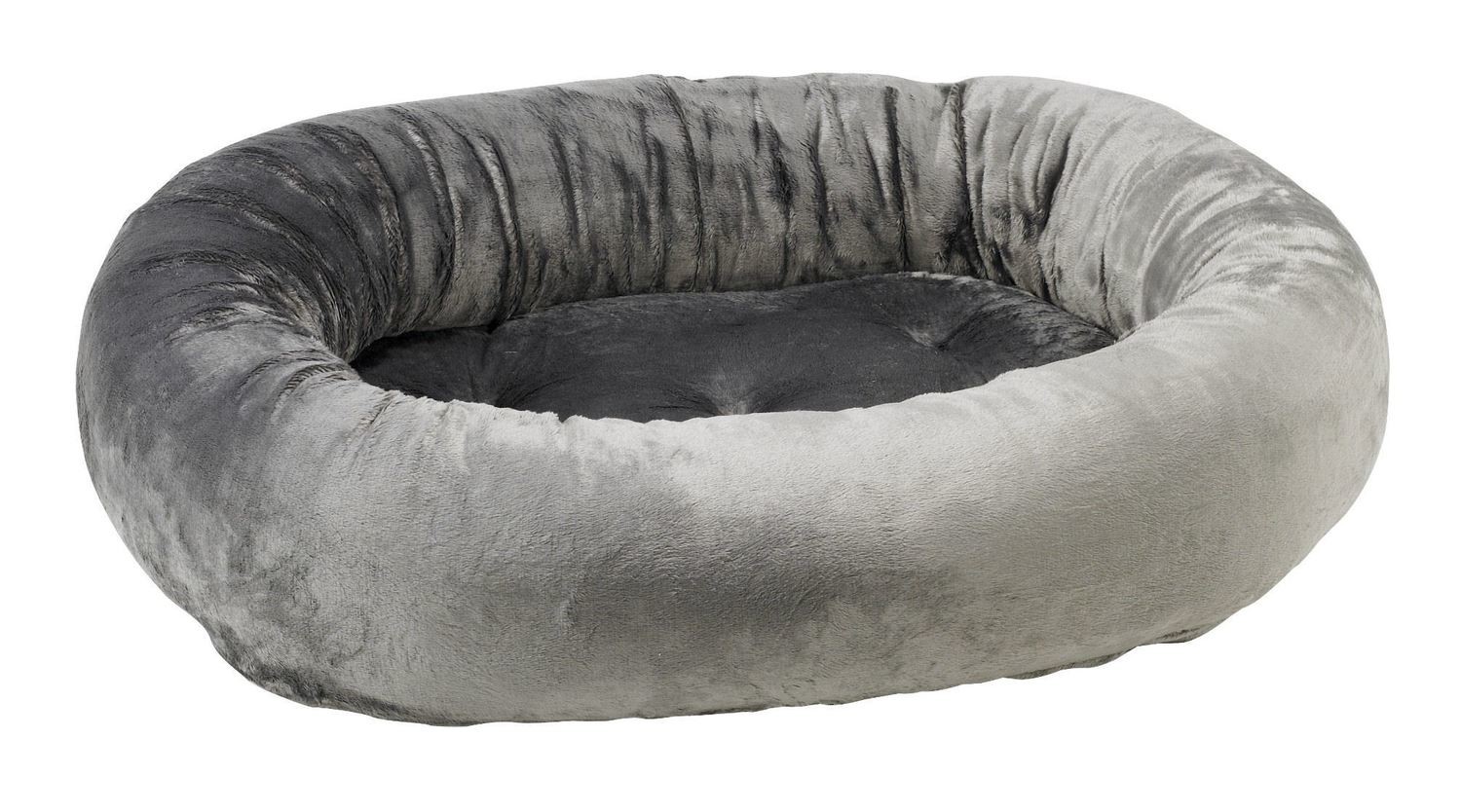 Donut Pet Bed, Grey Teddy