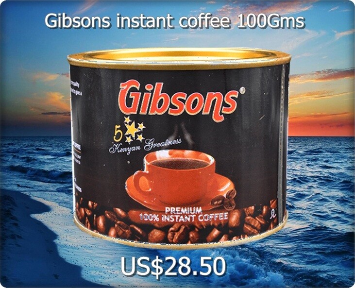 Gibsons instant coffee from Kenya 100Gms