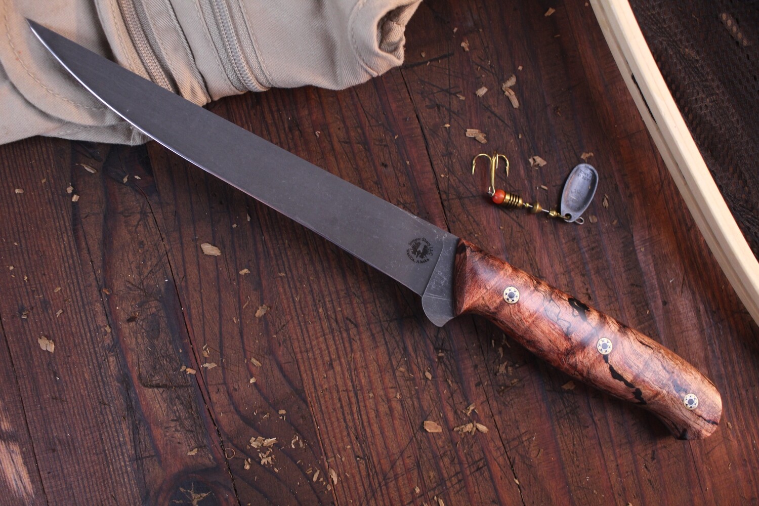 Semper Sharp Northern Knives Exclusive 7.25" Fillet / Spalted Maple