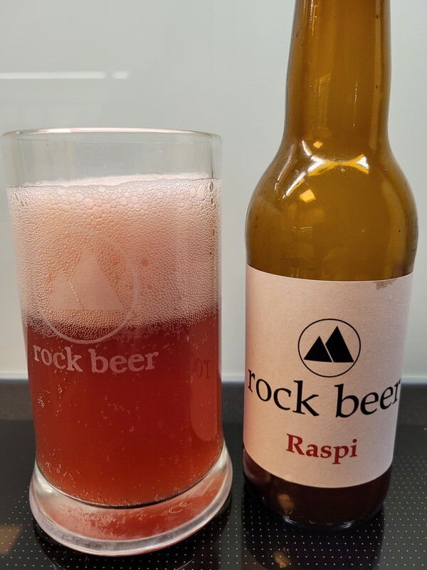 rock beer Raspi (Himbeerbier)