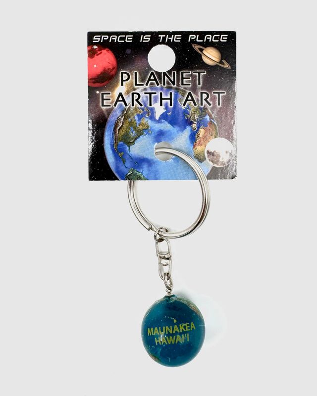 Earth Marble Keychain.