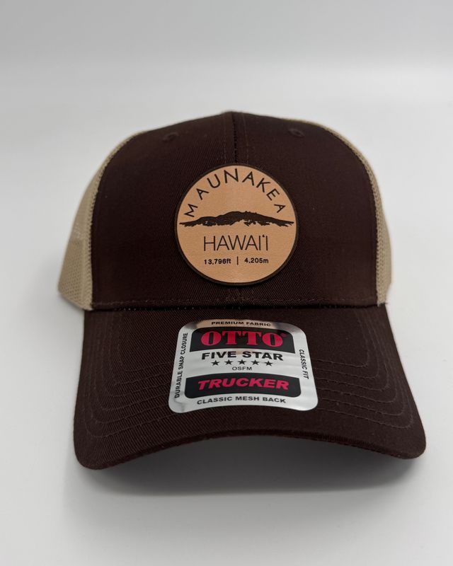 Maunakea Leather Patch Snapback.