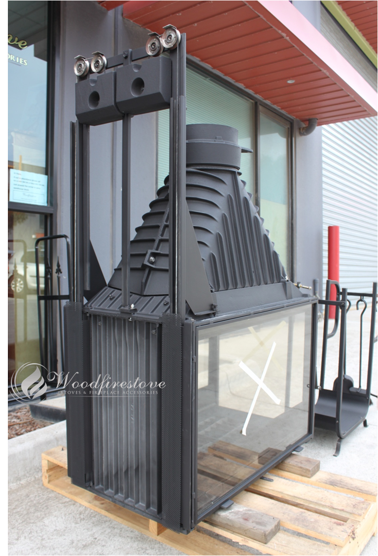 Reconditioned CHEMINEES PHILIPPE Radiante 846 3V Triple Sided Fireplace Wood Heater NED