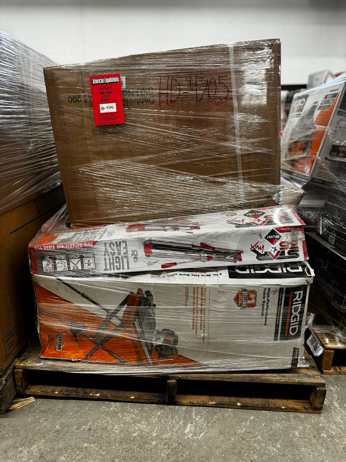 HOME DEPOT MIXED MERCHANDISE PALLET HD4705