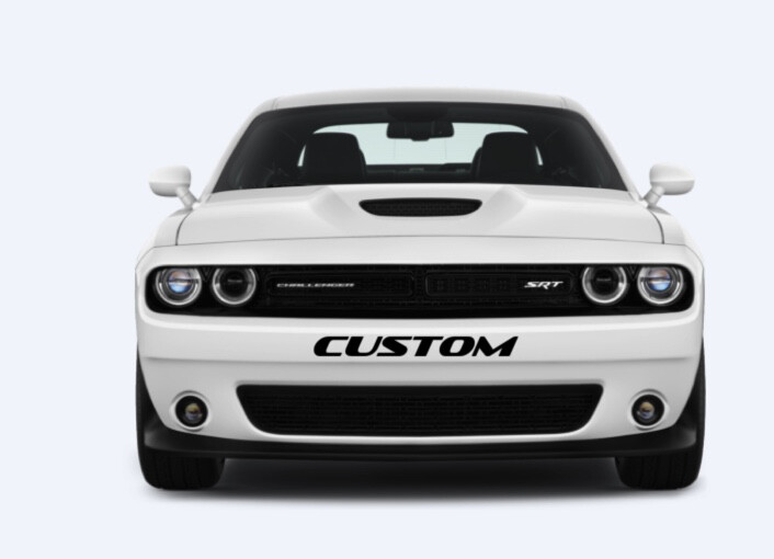 Challenger front bumper decal