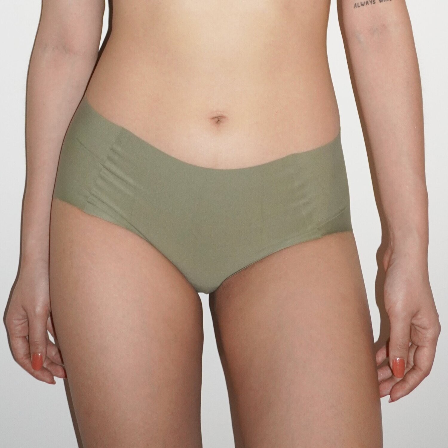Seamless Seaweed Fibre Antibacterial Underwear AvocadoGreen