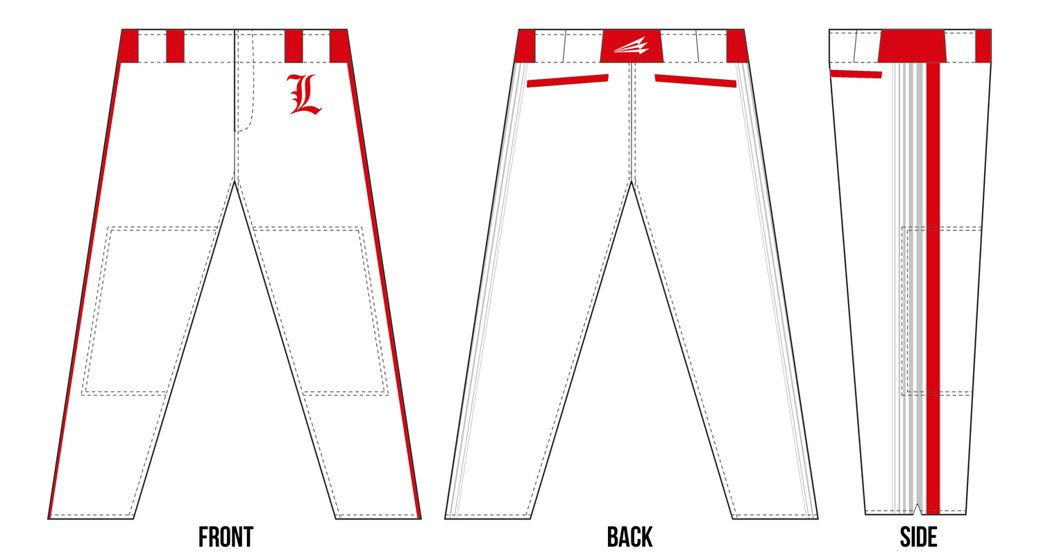 East Bay Legends Custom Stacheman Elite Long Baseball Pants Design BP4