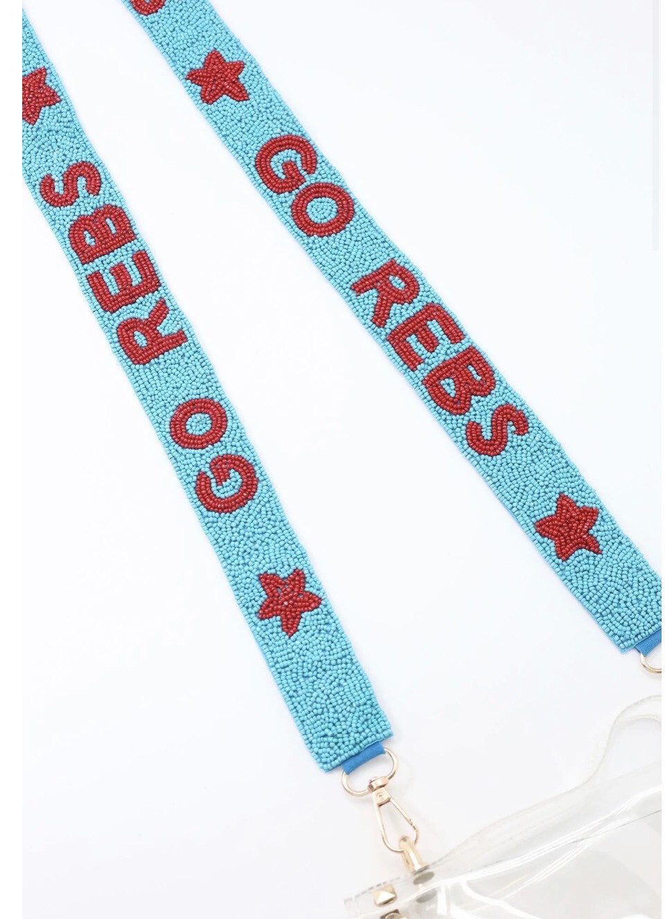 Ole Miss GO REBS Beaded Purse Strap