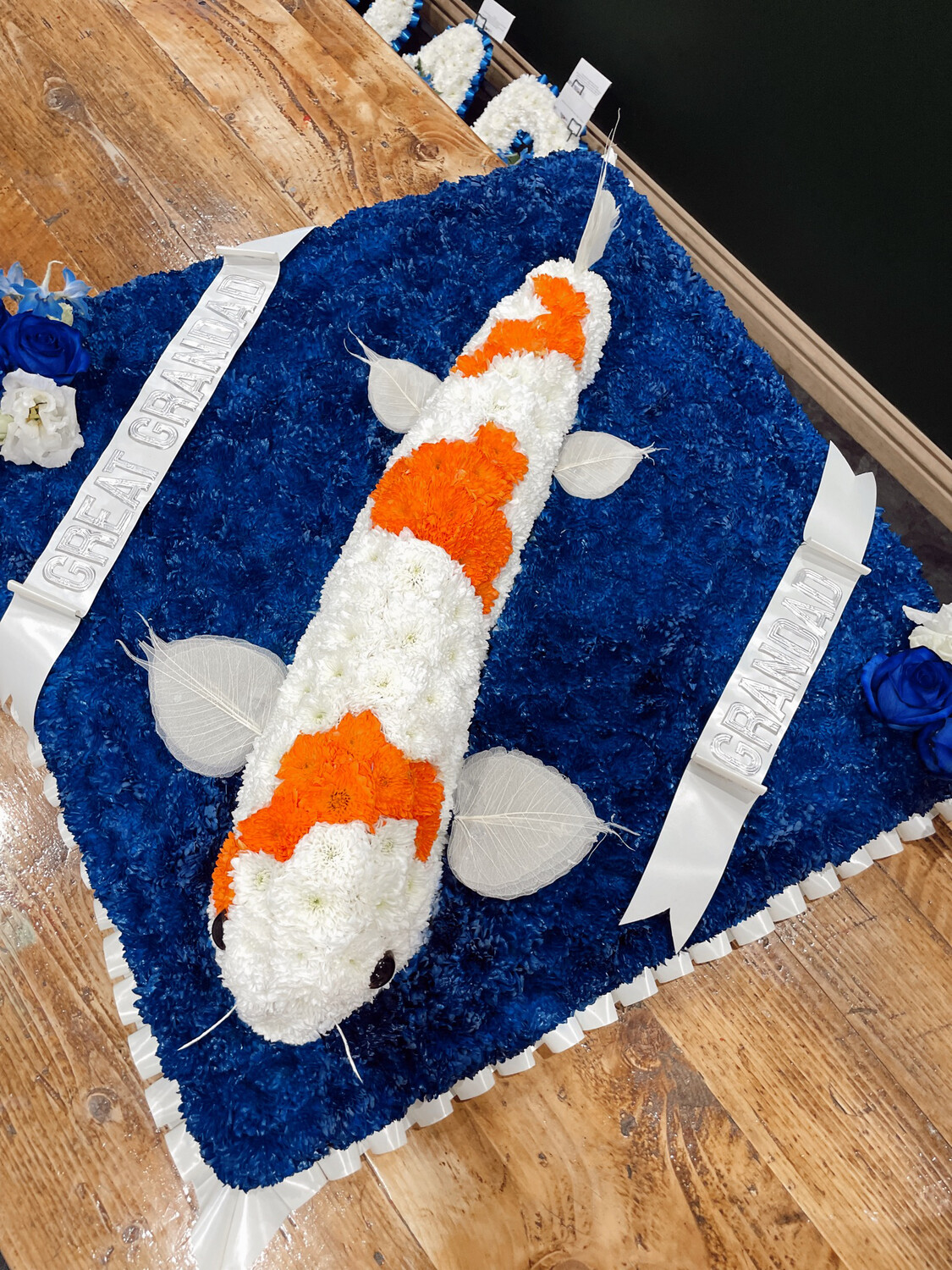 Koi Carp Fish Funeral Tribute