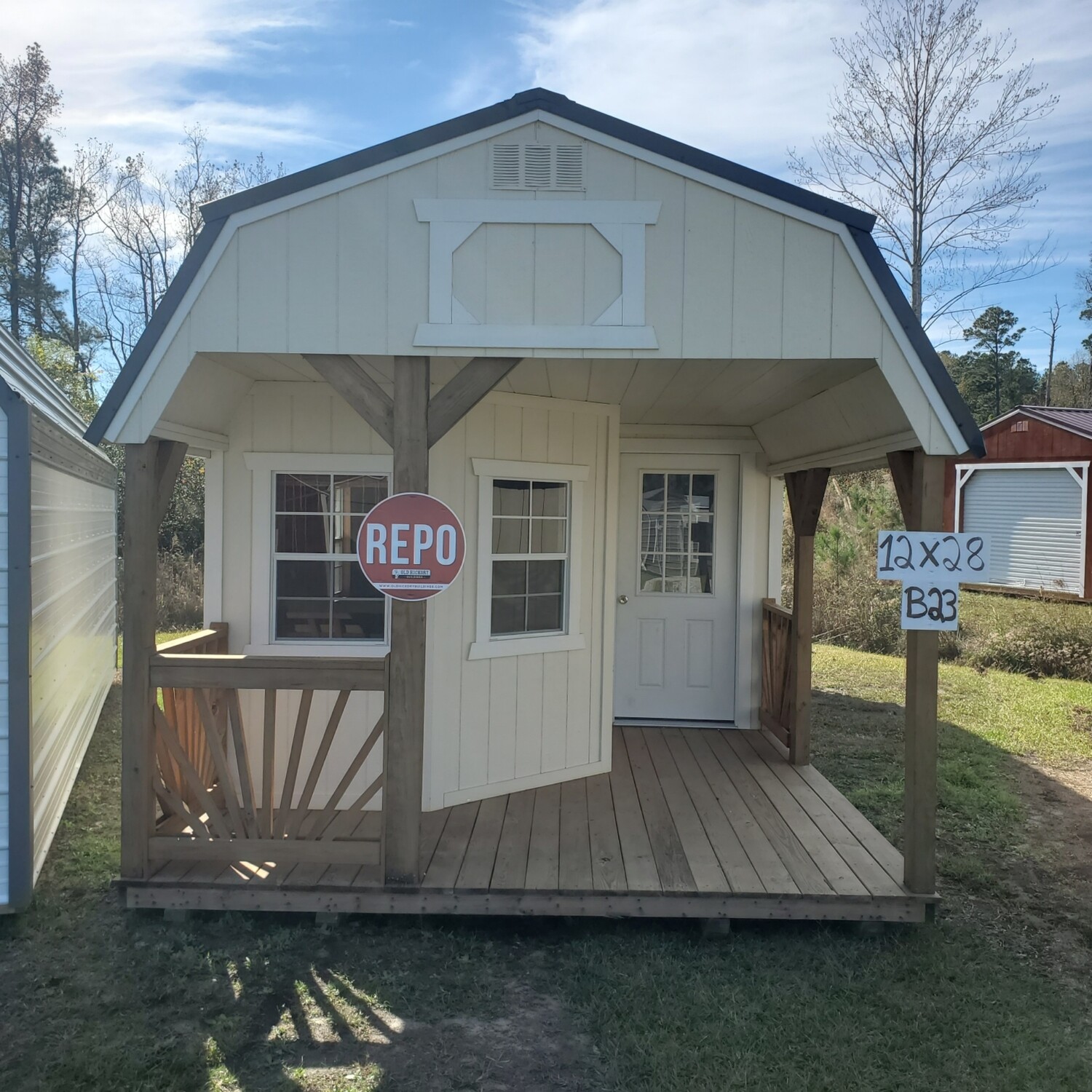 12x28 Lofted Barn Deluxe Playhouse Sheds & Buildings For Sale
