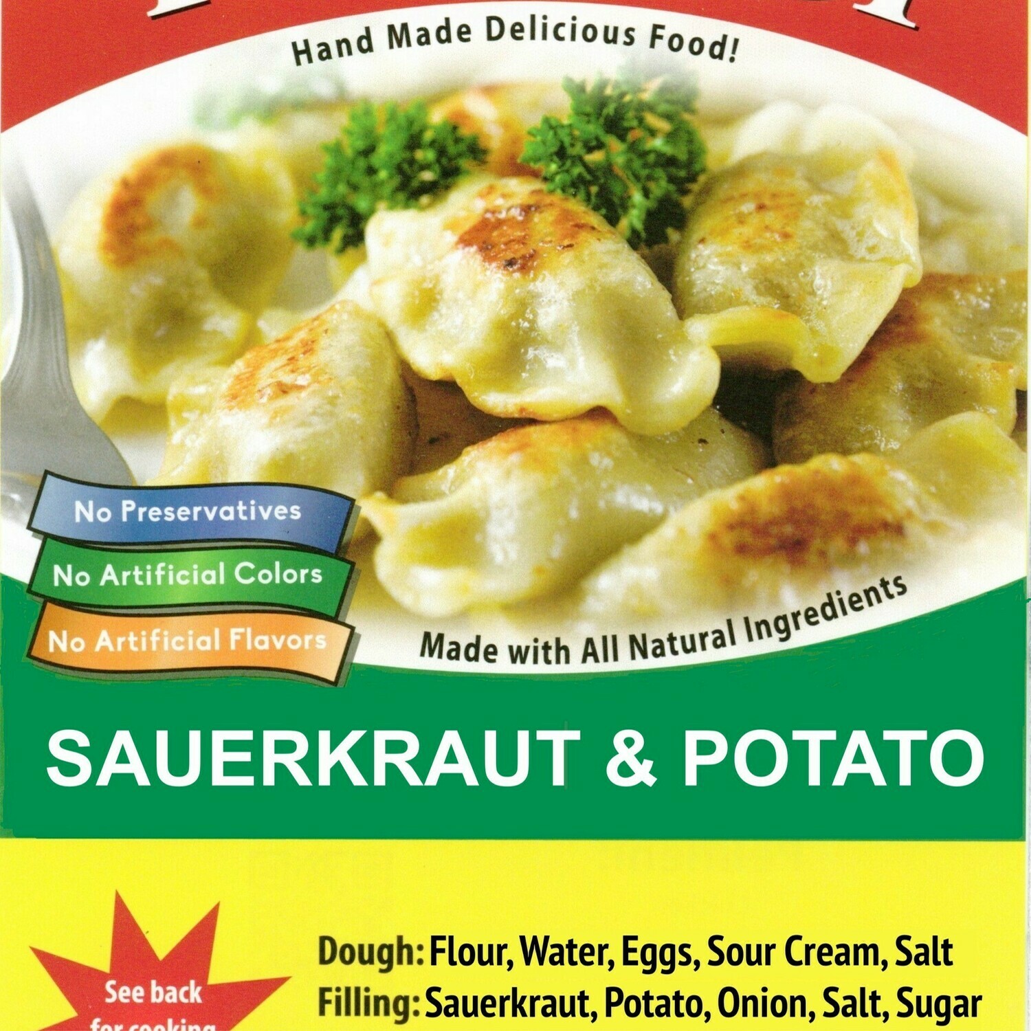 SAUERKRAUT & POTATO PIEROGI FROZEN