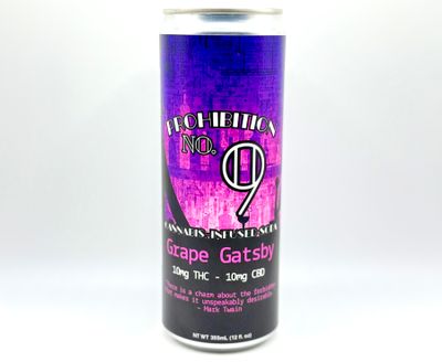 Delta 9 THC - Beverage - Prohibition 9 Grape Gatsby