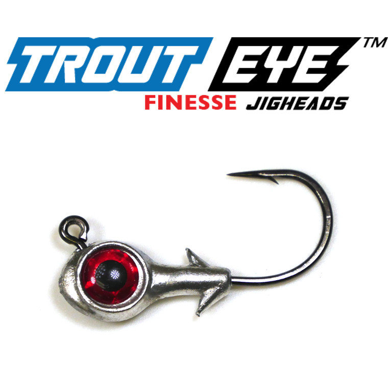 Trout Eye Finesse Jig Heads (1/0 Hook) Store Eye Strike Fishing