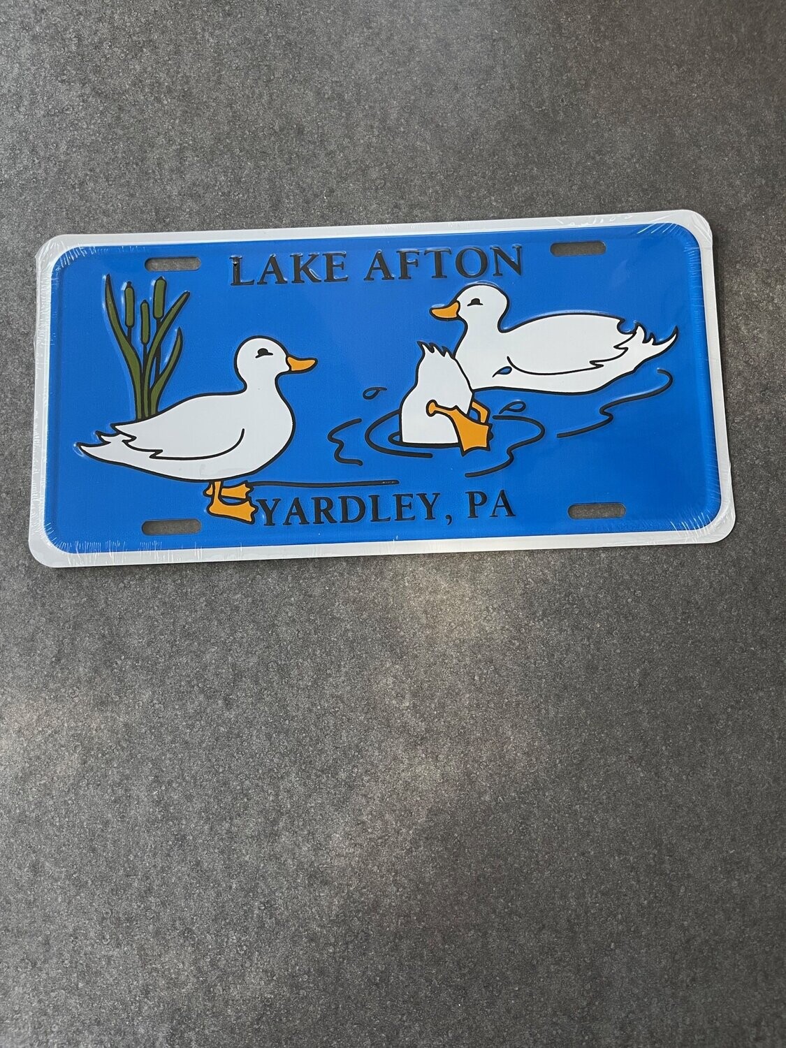 Car License Plate Lake Afton