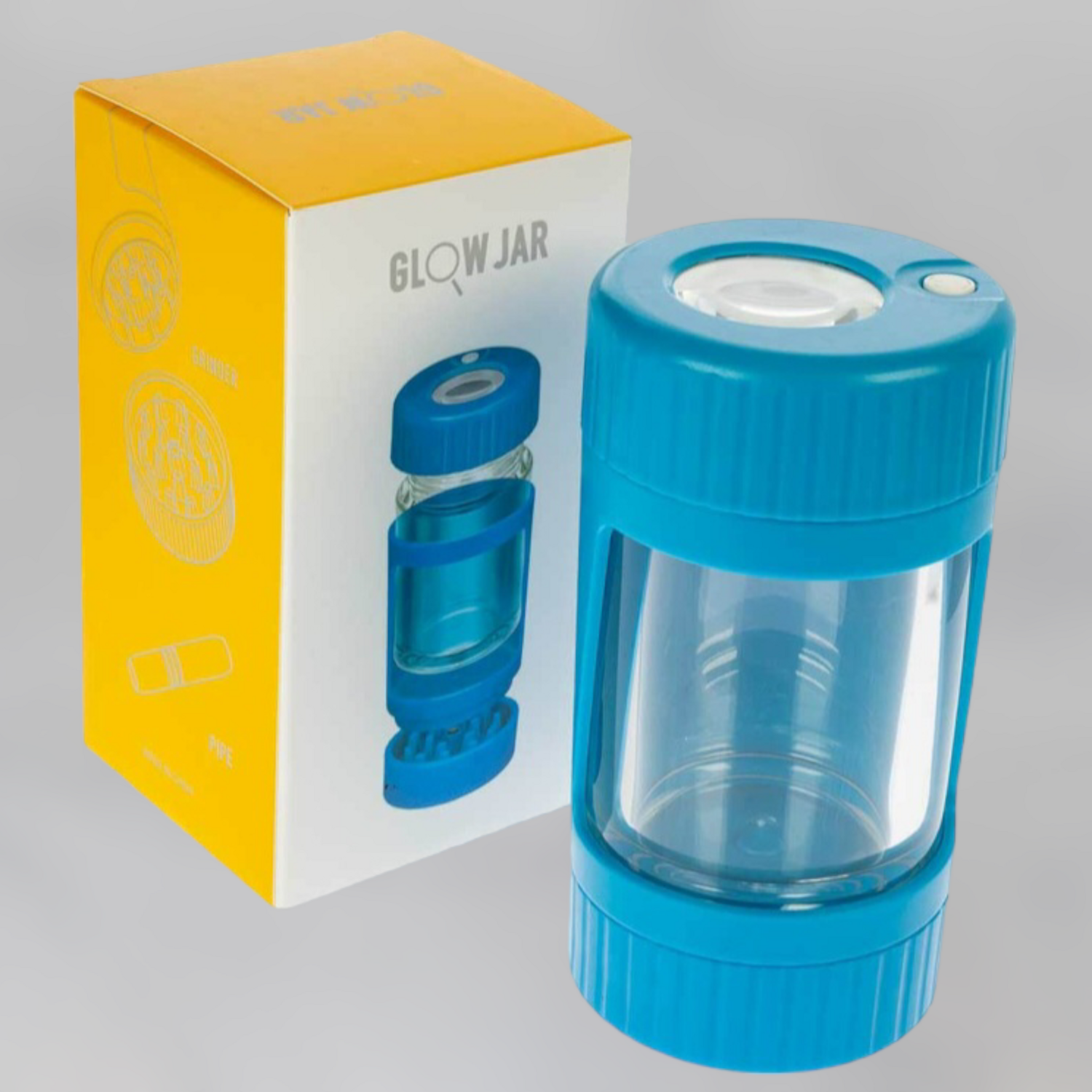 Glow Jar Grinder and Pipe