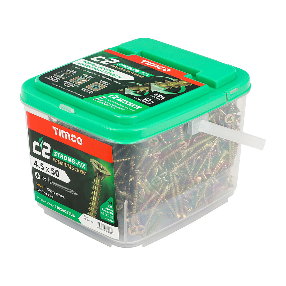4.5 x 50mm (Tub of 700 screws) Classic C2 Wood Screws. Online Shop
