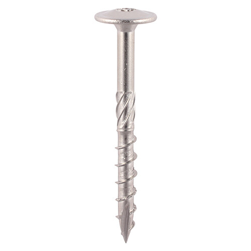 6.0mm x 80mm Flange Head TX25 wood screws A2 stainless Home Swiftfix