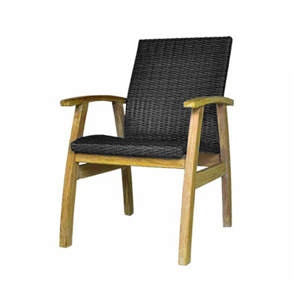 Teak OutDoor Chair Black