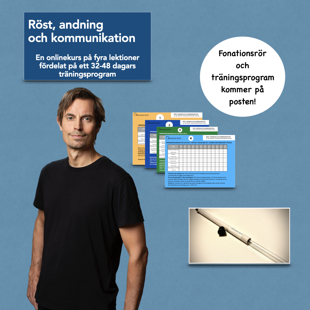 Onlinekurs ”Röst, andning och kommunikation” med fonationsrör – Snacka ...